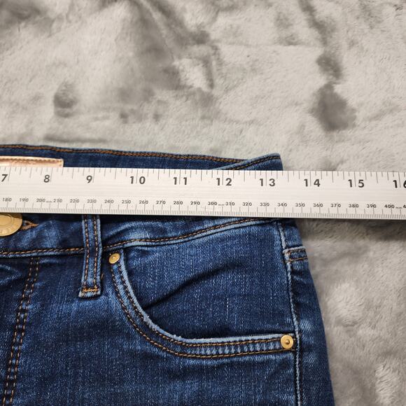 Kut From The Kloth Jeans Womens 2 Blue Ana High Rise Fab Ab Super Flare Stretch - Picture 14 of 16